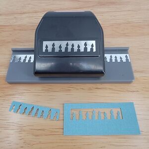 EK Success CANDLES Paper Card Scrapbooking Craft Border Punch 2"x0.5" Cutout